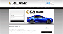 Desktop Screenshot of lparts247.com